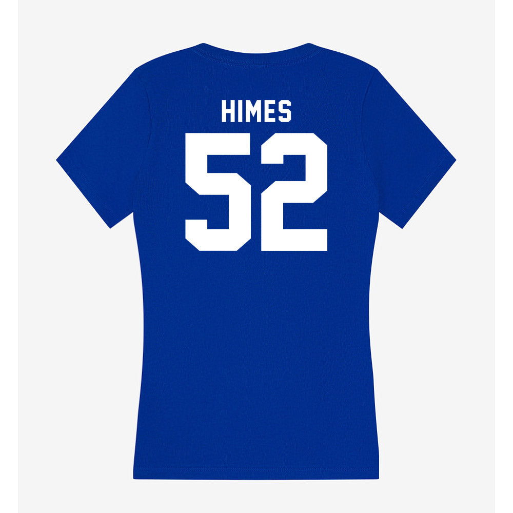 Delaware - NCAA Men's Lacrosse : Aidan Himes - Women's V-Neck T-Shirt-1