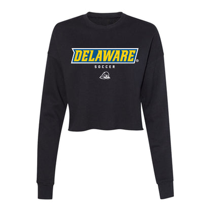 Delaware - NCAA Men's Soccer : Jordan Illian - Women's Cropped Crew Fleece-0