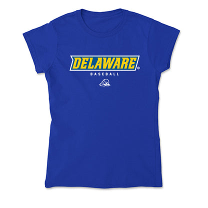 Delaware - NCAA Baseball : Evan Bouldin - Soft Style Women’s T-Shirt-0