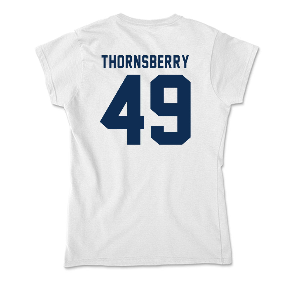 FAU - NCAA Men's Swimming & Diving : Logan Thornsberry - Soft Style Women’s T-Shirt-1