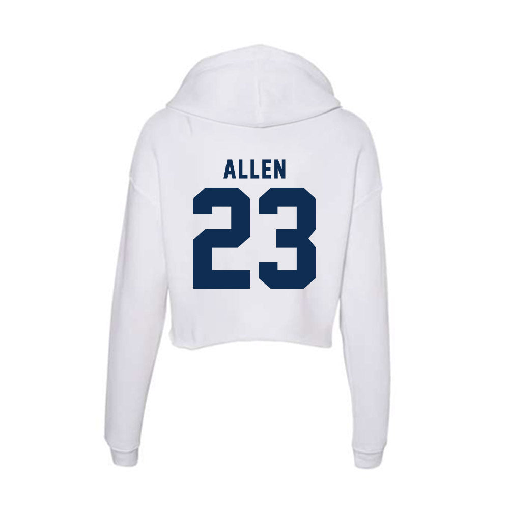 FAU - NCAA Football : Damon Allen - Women's Crop Fleece Hoodie-1