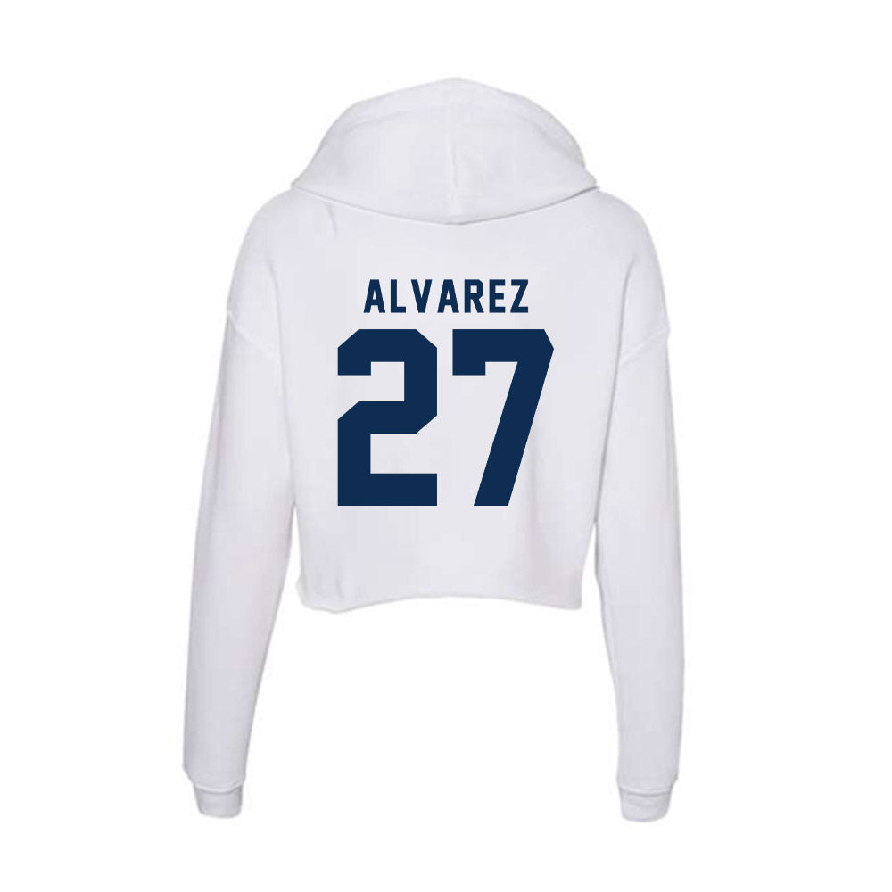 FAU - NCAA Baseball : David Alvarez - Women's Crop Fleece Hoodie-1