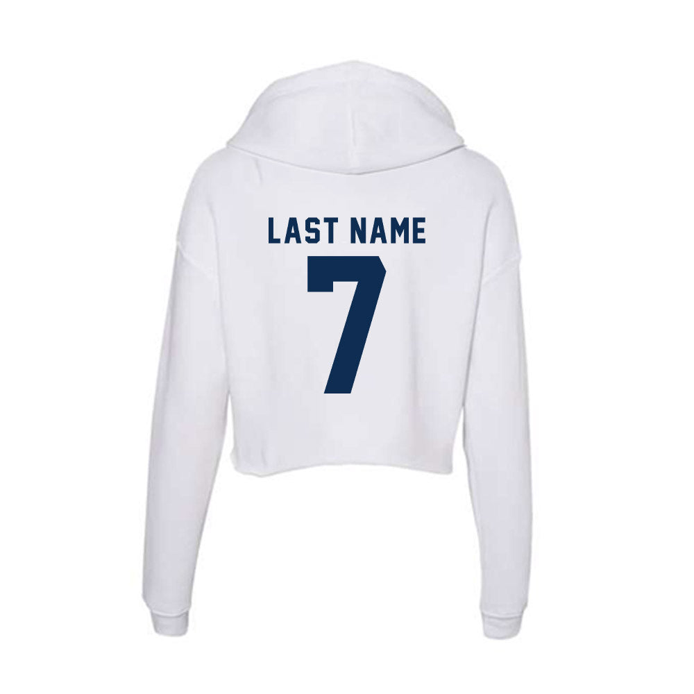 FAU - NCAA Football : George Johnson - Women's Crop Fleece Hoodie-1