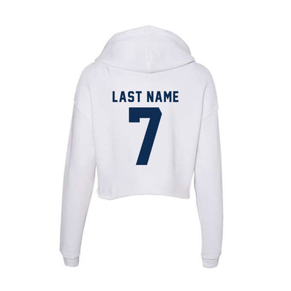 FAU - NCAA Football : George Johnson - Women's Crop Fleece Hoodie-1