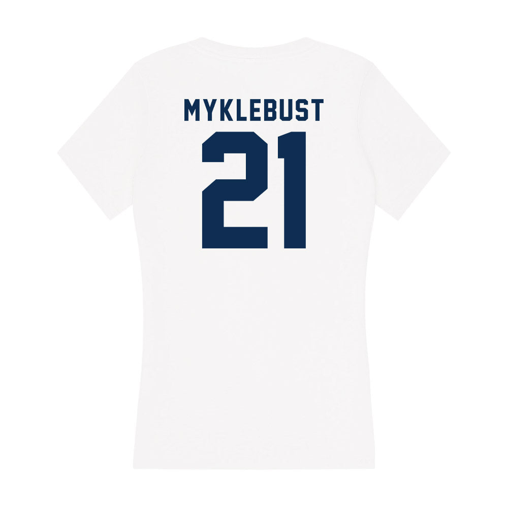 FAU - NCAA Women's Basketball : Maria Myklebust - Women's V-Neck T-Shirt-1