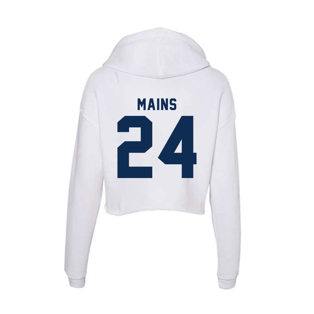 FAU - NCAA Women's Basketball : Sydney Mains - Women's Crop Fleece Hoodie-1