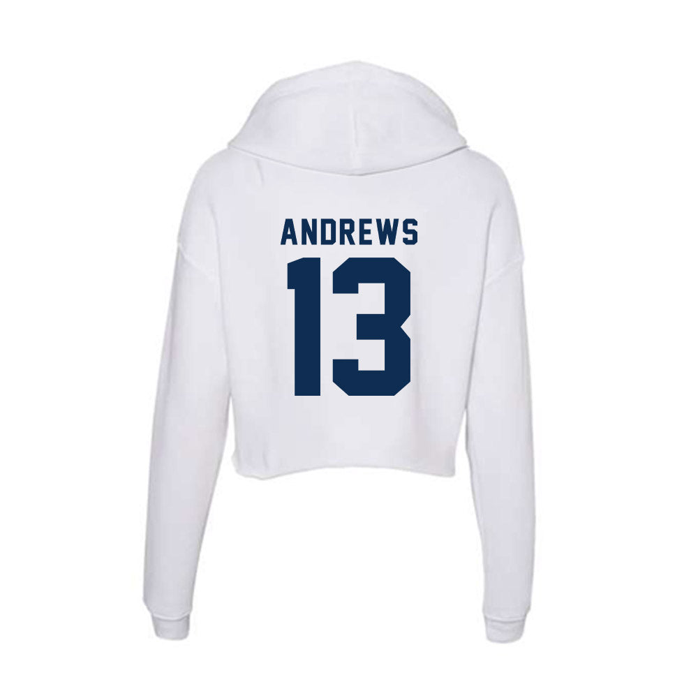 FAU - NCAA Baseball : Steven Andrews - Women's Crop Fleece Hoodie-1