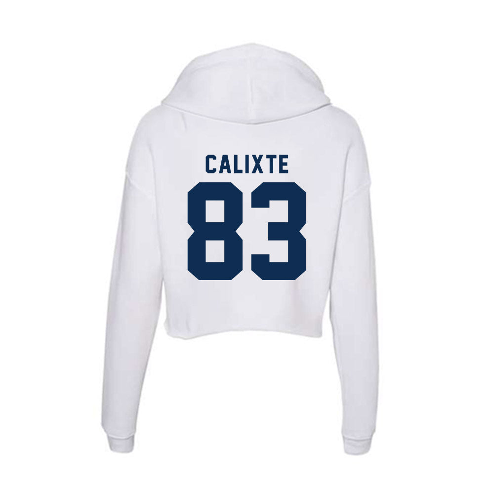FAU - NCAA Football : Mykel Calixte - Women's Crop Fleece Hoodie-1