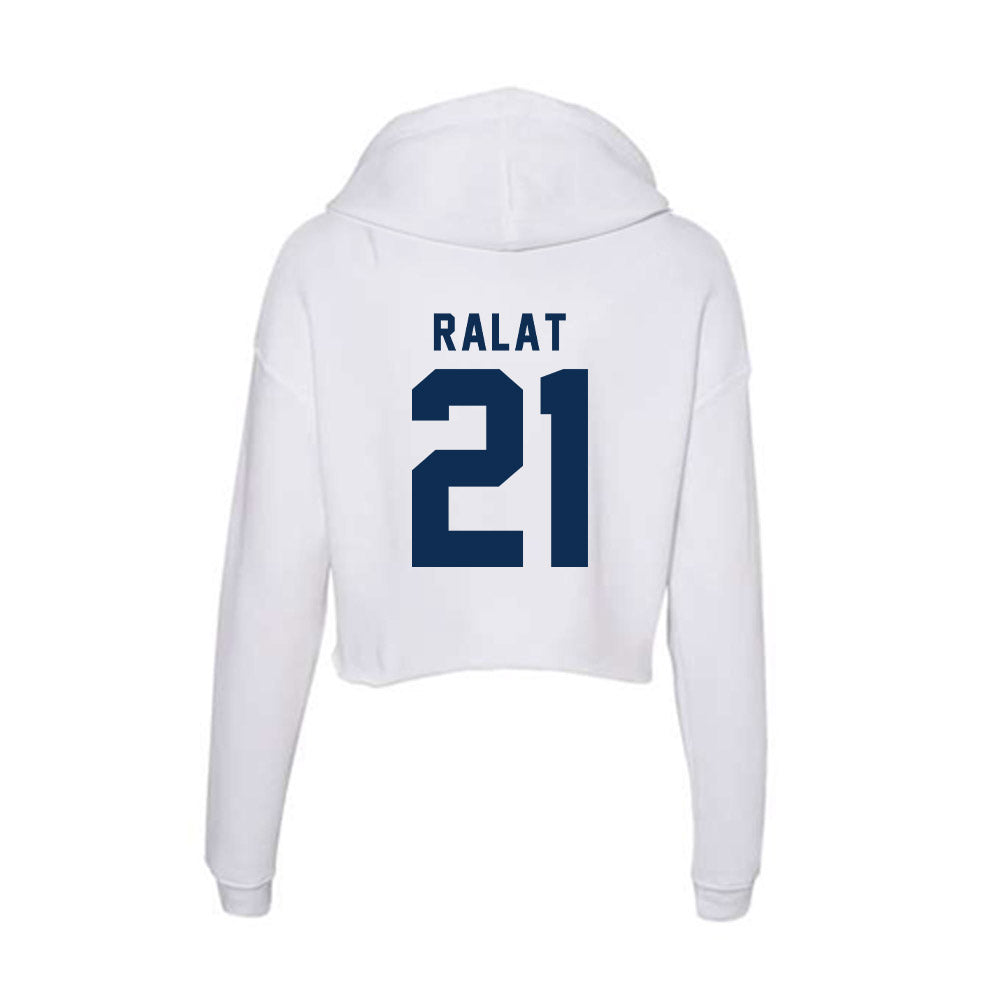 FAU - NCAA Men's Basketball : Alejandro Ralat - Women's Crop Fleece Hoodie-1