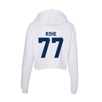 FAU - NCAA Football : Keon Rohe - Women's Crop Fleece Hoodie-1