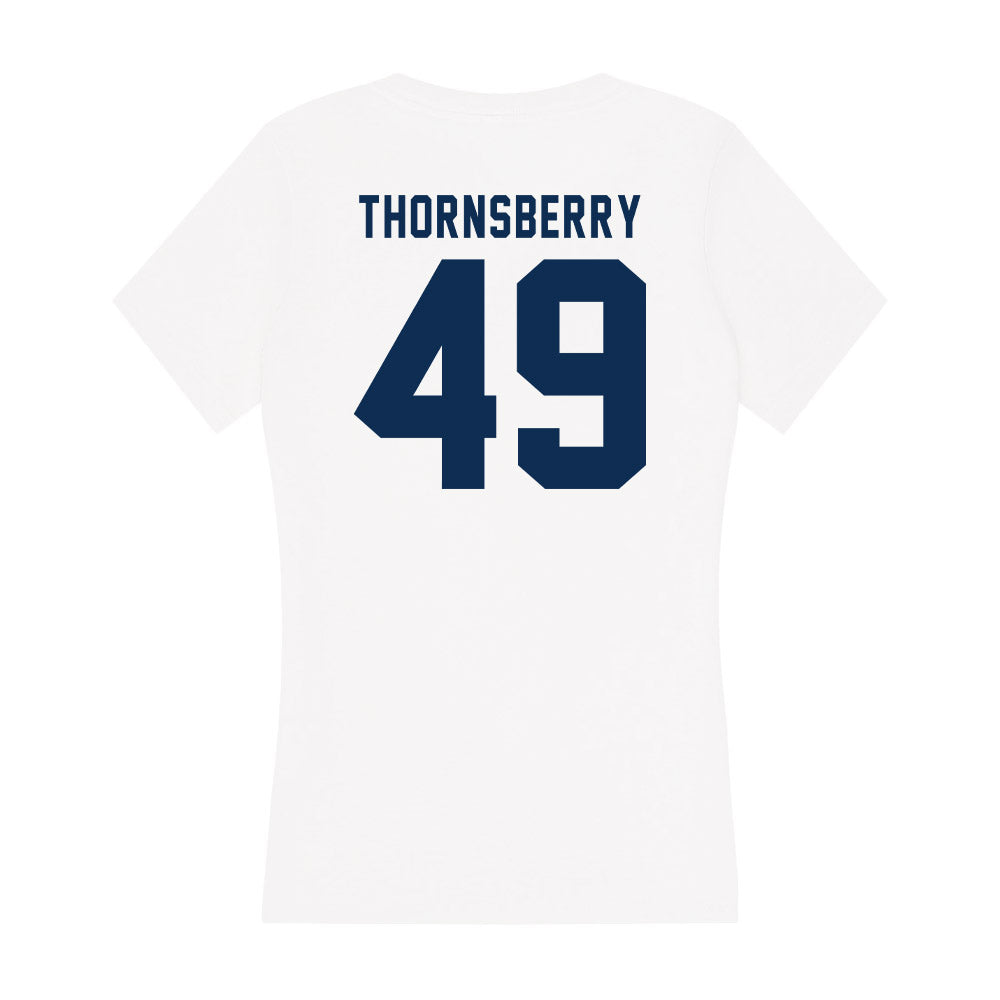 FAU - NCAA Men's Swimming & Diving : Logan Thornsberry - Women's V-Neck T-Shirt-1