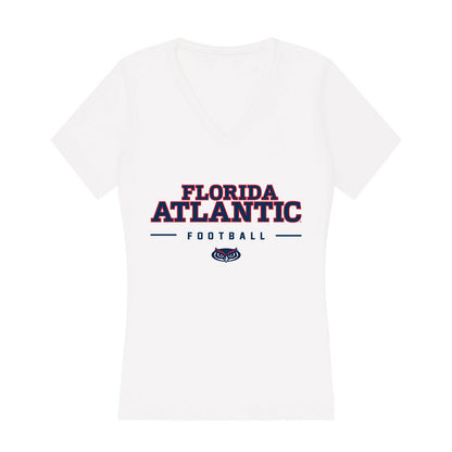 FAU - NCAA Football : Daemon Hill - Women's V-Neck T-Shirt-0