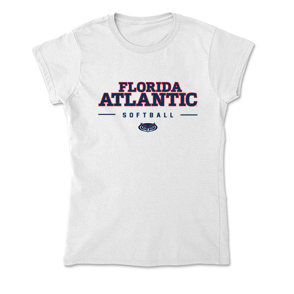 FAU - NCAA Softball : Presley Leebrick - Soft Style Women’s T-Shirt-0