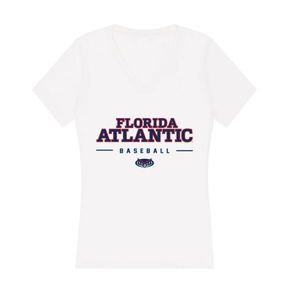 FAU - NCAA Baseball : Michael Bollinger Jr - Women's V-Neck T-Shirt-0