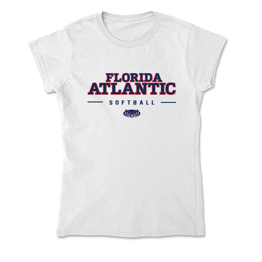 FAU - NCAA Softball : Autumn Courtney - Soft Style Women’s T-Shirt-0