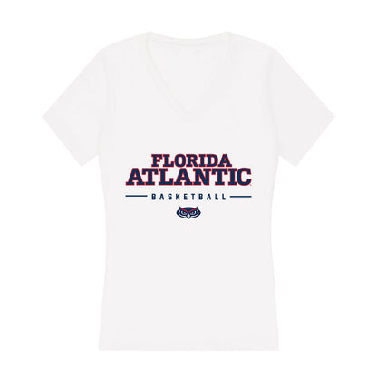 FAU - NCAA Women's Basketball : Erin Rodgers - Women's V-Neck T-Shirt-0