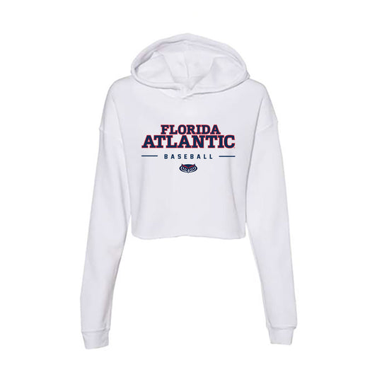 FAU - NCAA Baseball : Dalton Robinson - Women's Crop Fleece Hoodie-0