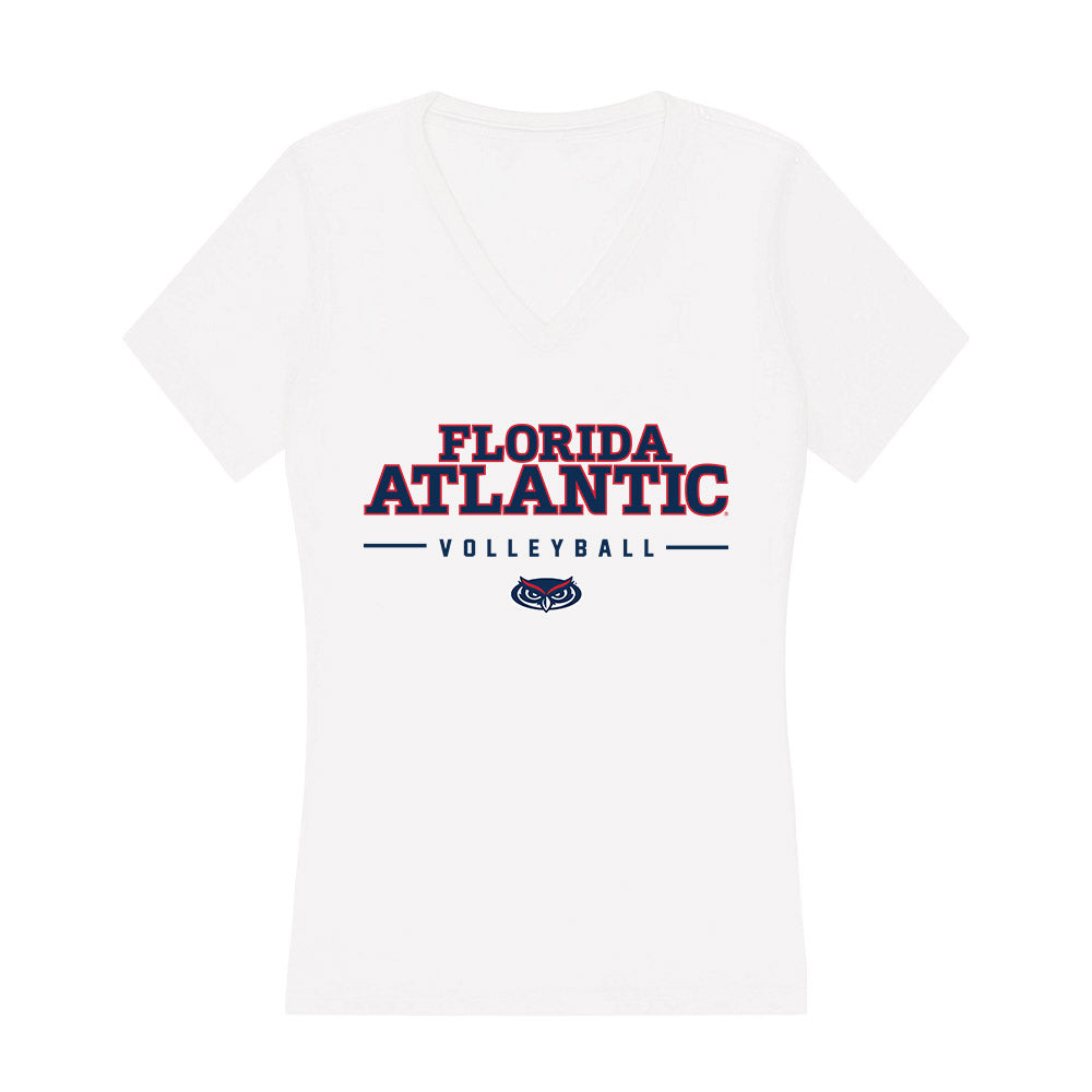 FAU - NCAA Women's Volleyball : Kayla Richardson - Women's V-Neck T-Shirt-0