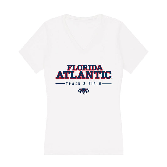 FAU - NCAA Women's Track & Field : Leanna Lynch - Women's V-Neck T-Shirt-0