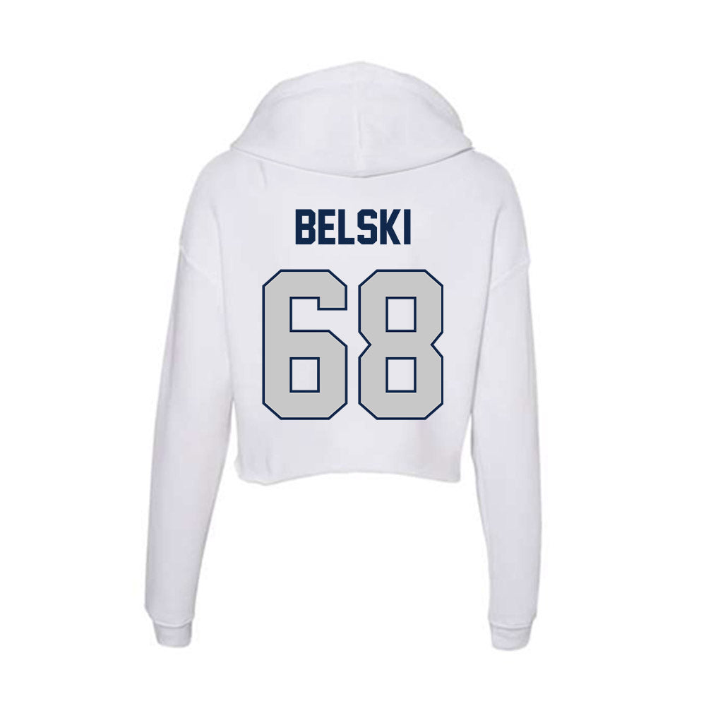 BU - NCAA Football : Nikolas Belski - Women's Crop Fleece Hoodie-1