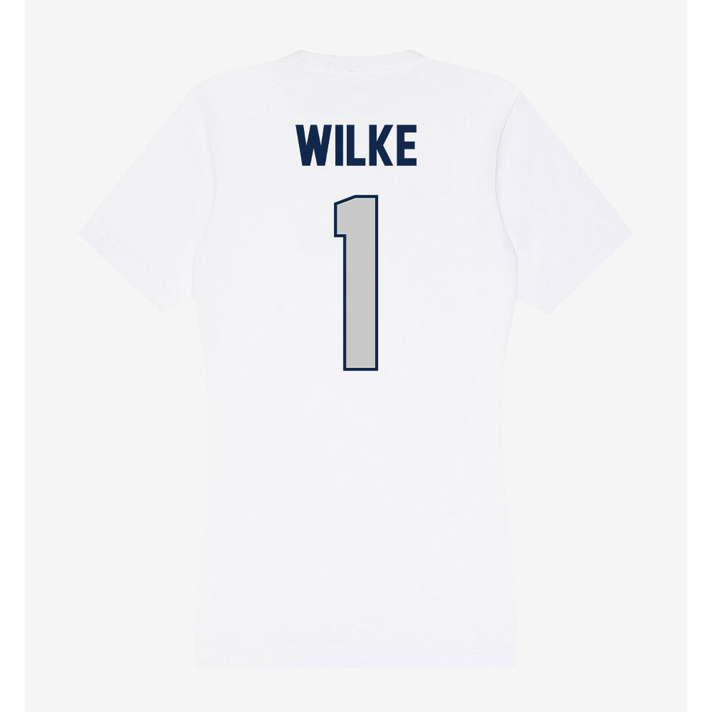 BU - NCAA Women's Basketball : Gabby Wilke - Women's V-Neck T-Shirt-1