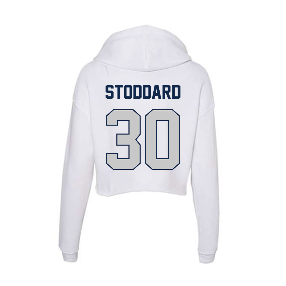 BU - NCAA Women's Basketball : Abby Stoddard - Women's Crop Fleece Hoodie-1