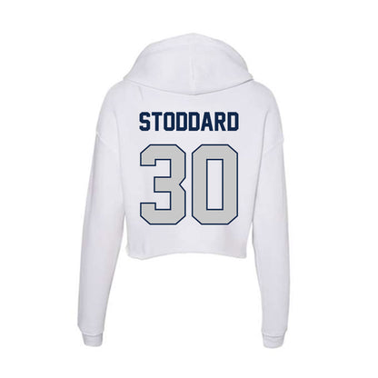 BU - NCAA Women's Basketball : Abby Stoddard - Women's Crop Fleece Hoodie-1