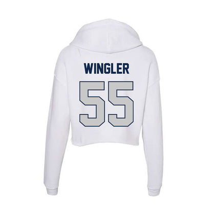 BU - NCAA Women's Basketball : Kendall Wingler - Women's Crop Fleece Hoodie-1