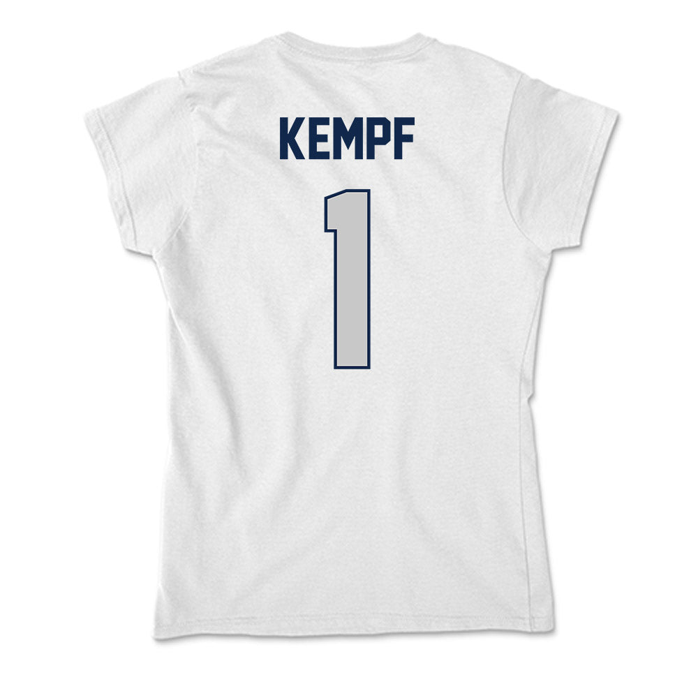 BU - NCAA Women's Volleyball : Sarah Kempf - Soft Style Women’s T-Shirt-1