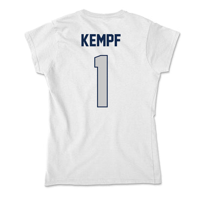 BU - NCAA Women's Volleyball : Sarah Kempf - Soft Style Women’s T-Shirt-1