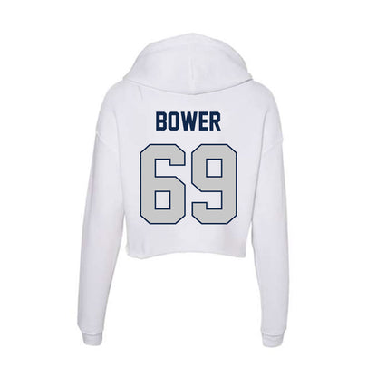 BU - NCAA Football : Eric Bower - Women's Crop Fleece Hoodie-1