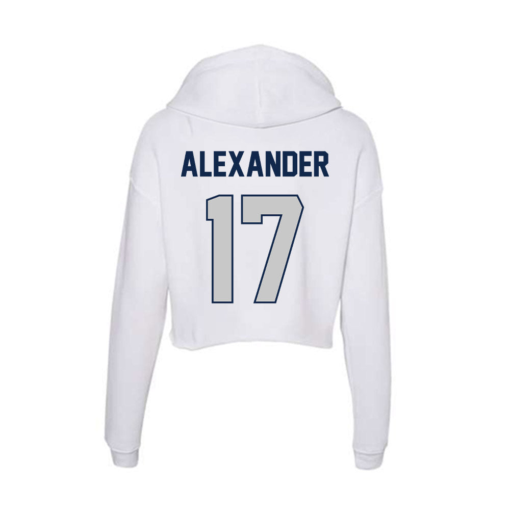 BU - NCAA Softball : Makena Alexander - Women's Crop Fleece Hoodie-1