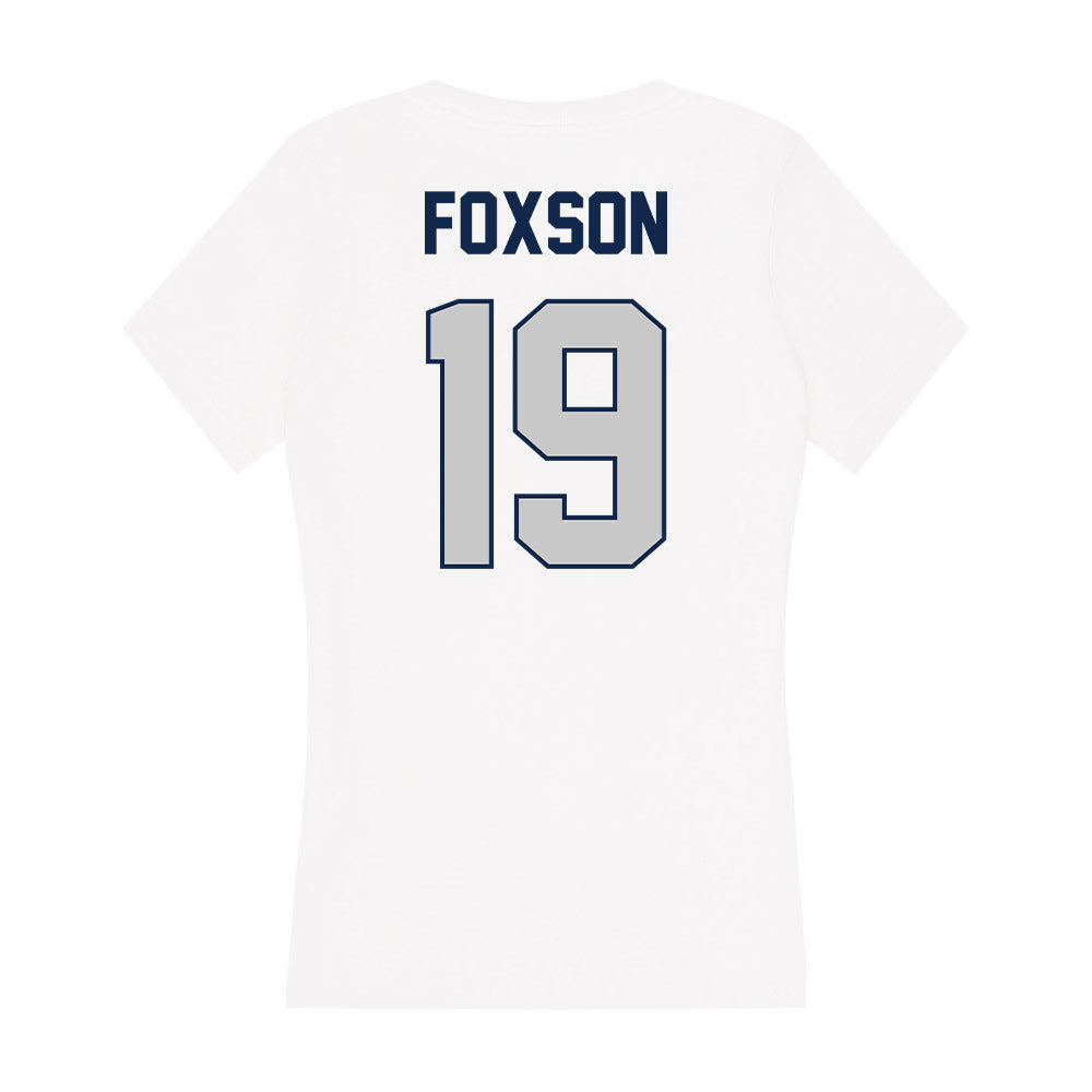 BU - NCAA Baseball : Tate Foxson - Women's V-Neck T-Shirt-1