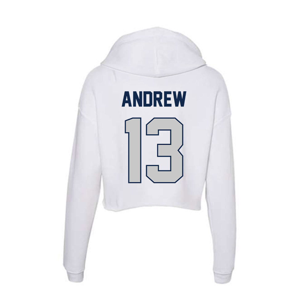 BU - NCAA Football : Reagan Andrew - Women's Crop Fleece Hoodie-1