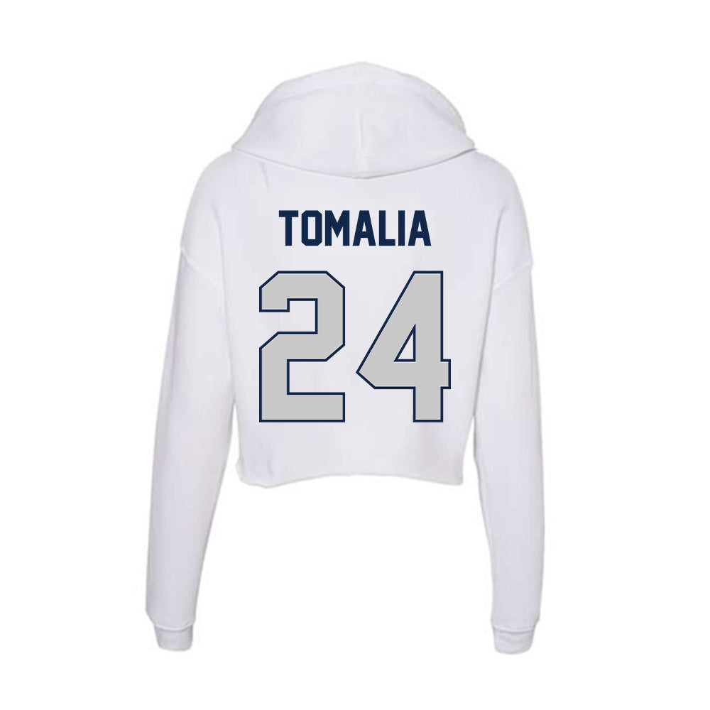 Butler - NCAA Women's Lacrosse : Elizabeth Tomalia - Women's Crop Fleece Hoodie-1