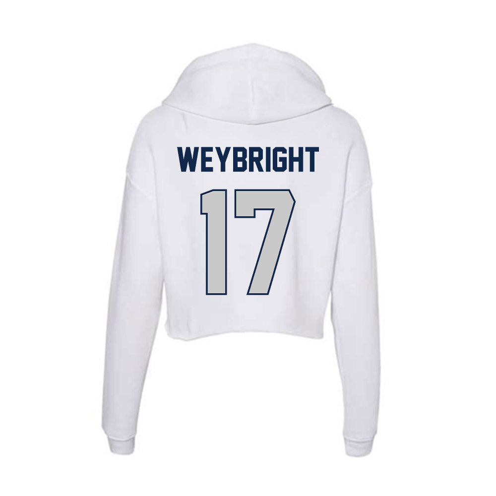 BU - NCAA Football : Jack Weybright - Women's Crop Fleece Hoodie-1