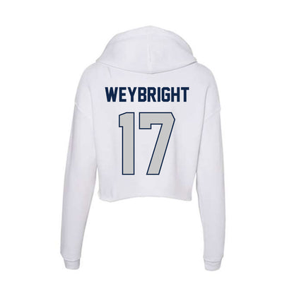BU - NCAA Football : Jack Weybright - Women's Crop Fleece Hoodie-1