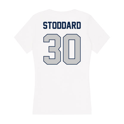 BU - NCAA Women's Basketball : Abby Stoddard - Women's V-Neck T-Shirt-1