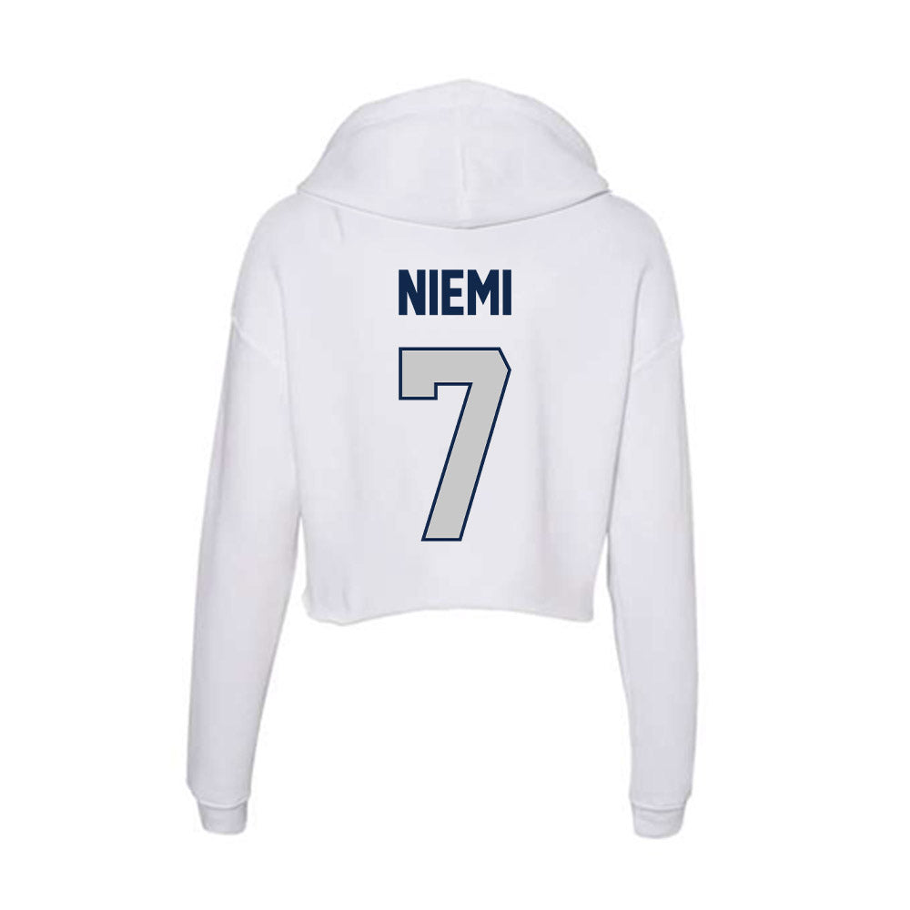 BU - NCAA Football : Evan Niemi - Women's Crop Fleece Hoodie-1