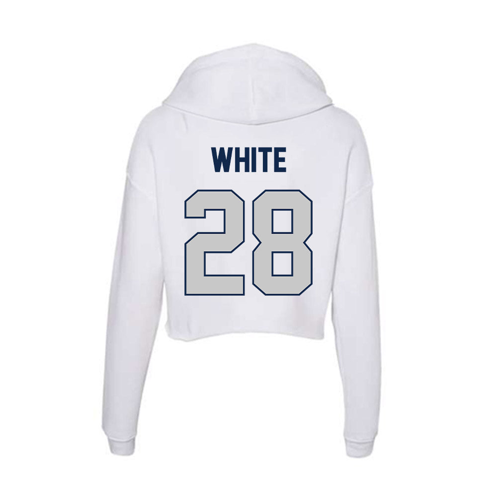 BU - NCAA Baseball : Seth White - Women's Crop Fleece Hoodie-1