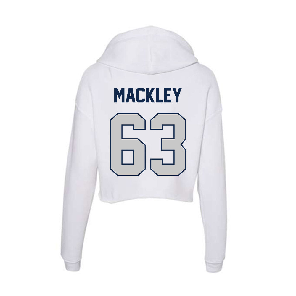 BU - NCAA Football : Charles Mackley - Women's Crop Fleece Hoodie-1