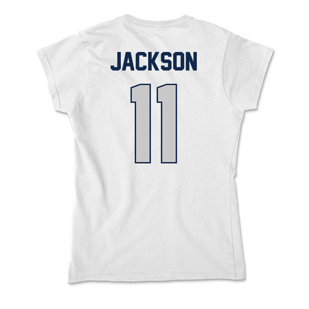 BU - NCAA Women's Basketball : Nevaeh Jackson - Soft Style Women’s T-Shirt-1
