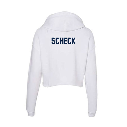 BU - NCAA Women's Golf : Kelli Scheck - Women's Crop Fleece Hoodie-1