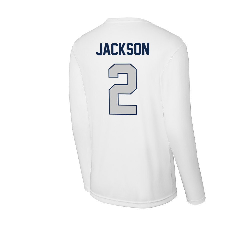 Butler - NCAA Men's Basketball : Jalen Jackson - Activewear Long Sleeve T-Shirt-1