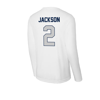 Butler - NCAA Men's Basketball : Jalen Jackson - Activewear Long Sleeve T-Shirt-1