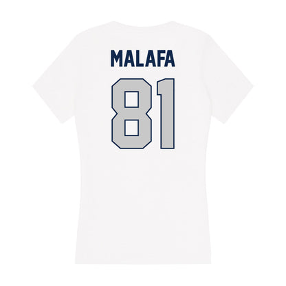 BU - NCAA Football : Ethan Malafa - Women's V-Neck T-Shirt-1