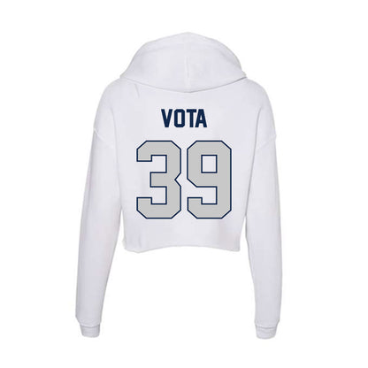 BU - NCAA Baseball : Gage Vota - Women's Crop Fleece Hoodie-1