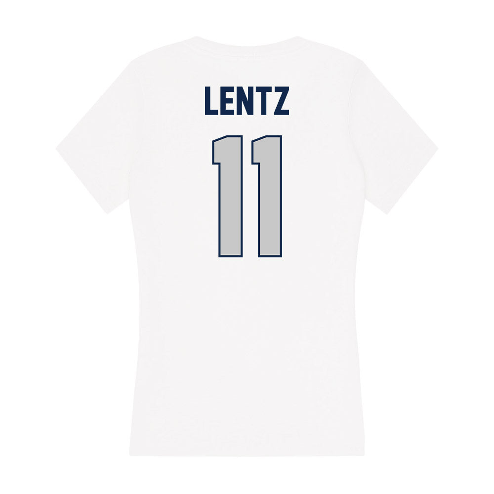  - NCAA Women's Lacrosse : Alyssa Lentz - Women's V-Neck T-Shirt-1