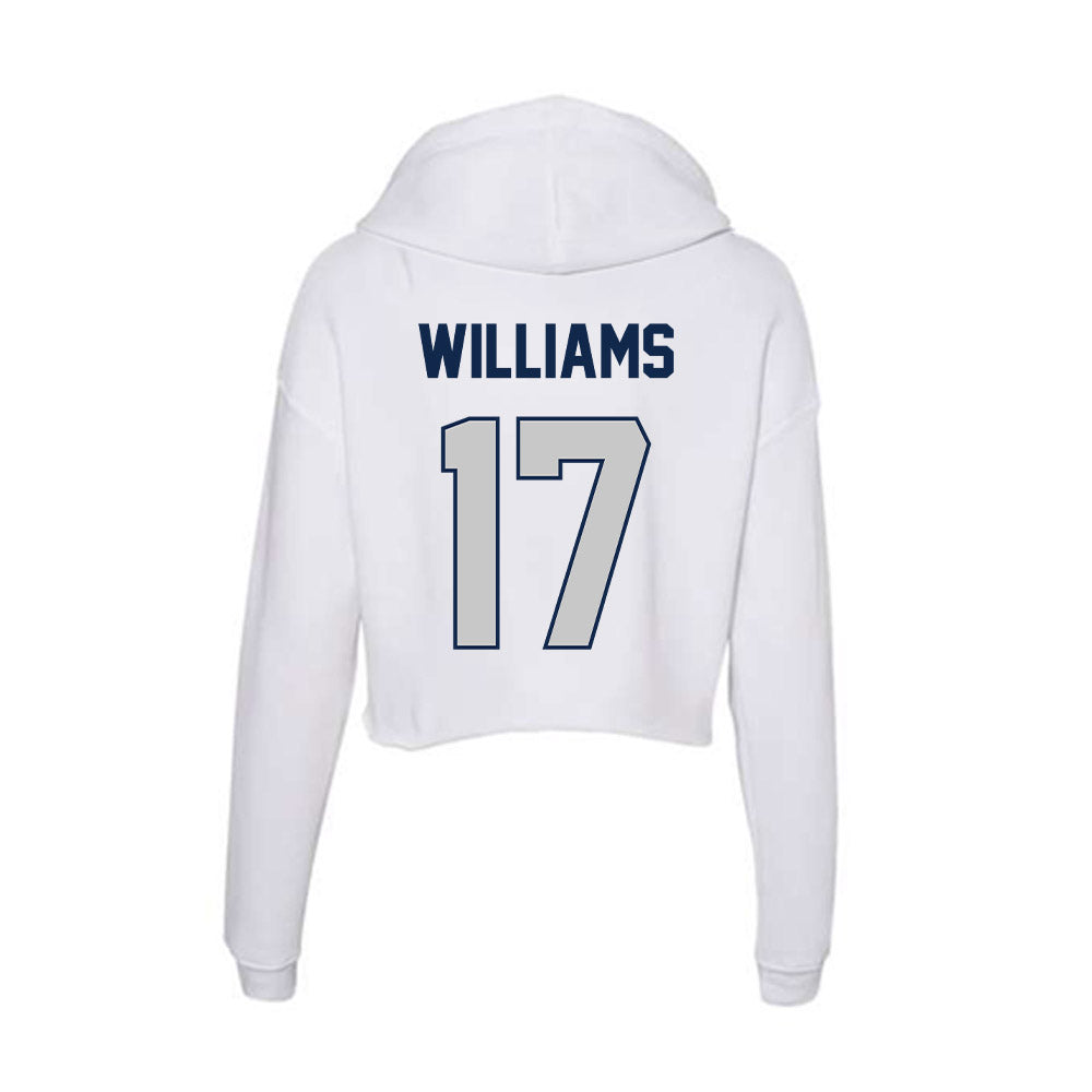 BU - NCAA Football : Michael Williams - Women's Crop Fleece Hoodie-1