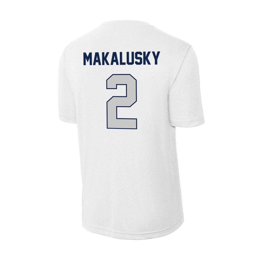 BU - NCAA Women's Basketball : Riley Makalusky - Performance T-Shirt-1